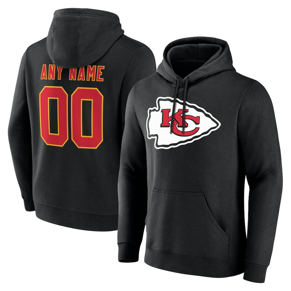 Team Authentic Personalized Name & Number Hoodie - Kansas City Chiefs