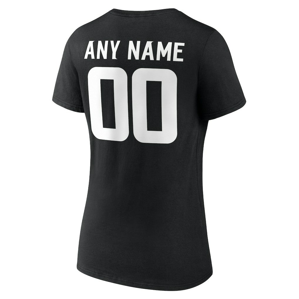 Women's Team Authentic Personalized Name & Number V-Neck T-Shirt - Minnesota Vikings