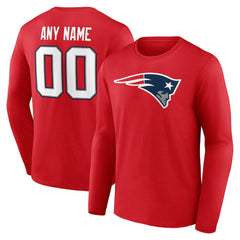 Team Authentic Personalized Name & Number Long Sleeve T-Shirt - New England Patriots