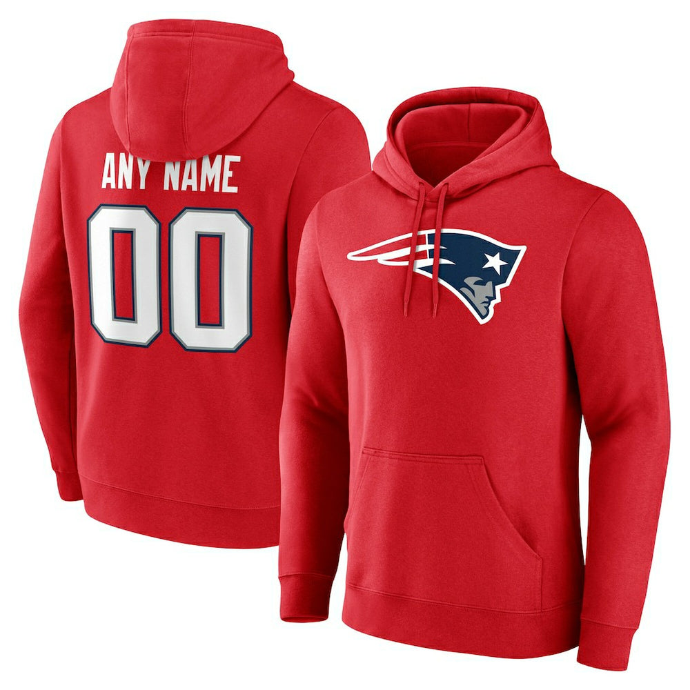 Team Authentic Personalized Name & Number Hoodie - New England Patriots
