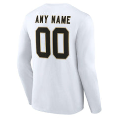 Team Authentic Personalized Name & Number Long Sleeve T-Shirt - New Orleans Saints