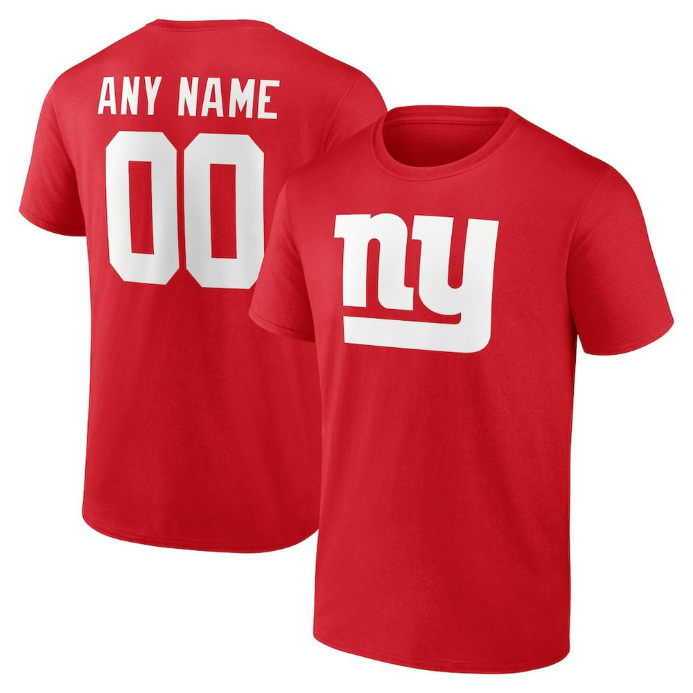 Team Authentic Personalized Name & Number T-Shirt - New York Giants