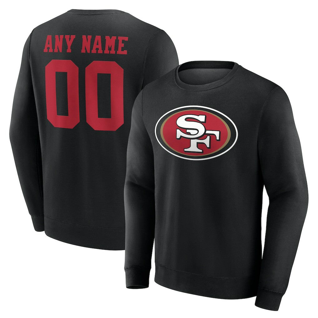 Team Authentic Personalized Name & Number Sweatshirt - San Francisco 49ers