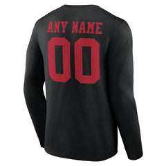 Team Authentic Personalized Name & Number Long Sleeve T-Shirt - San Francisco 49ers