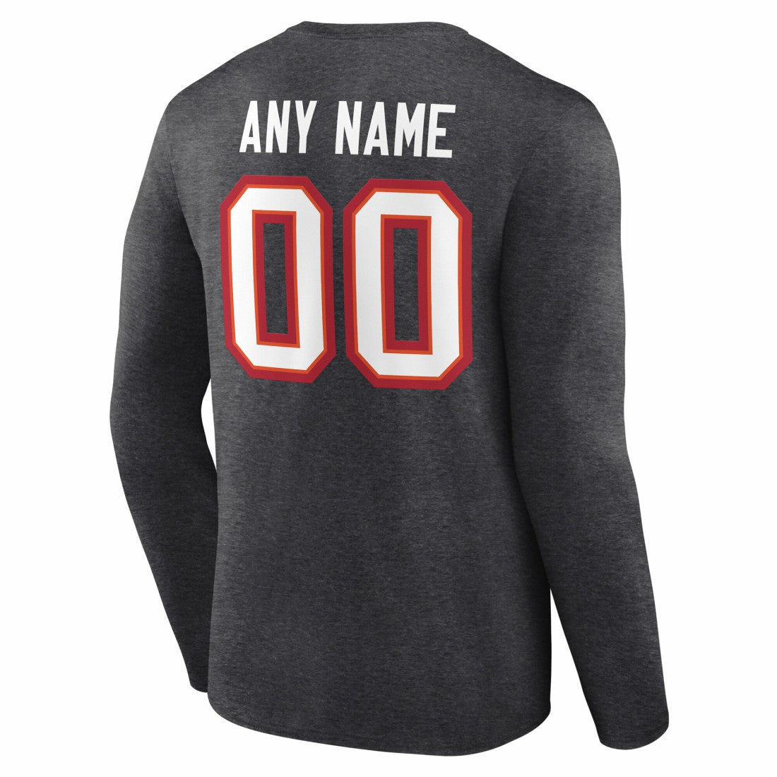 Team Authentic Personalized Name & Number Long Sleeve T-Shirt - Tampa Bay Buccaneers
