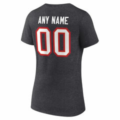 Women's Team Authentic Personalized Name & Number V-Neck T-Shirt - Tampa Bay Buccaneers