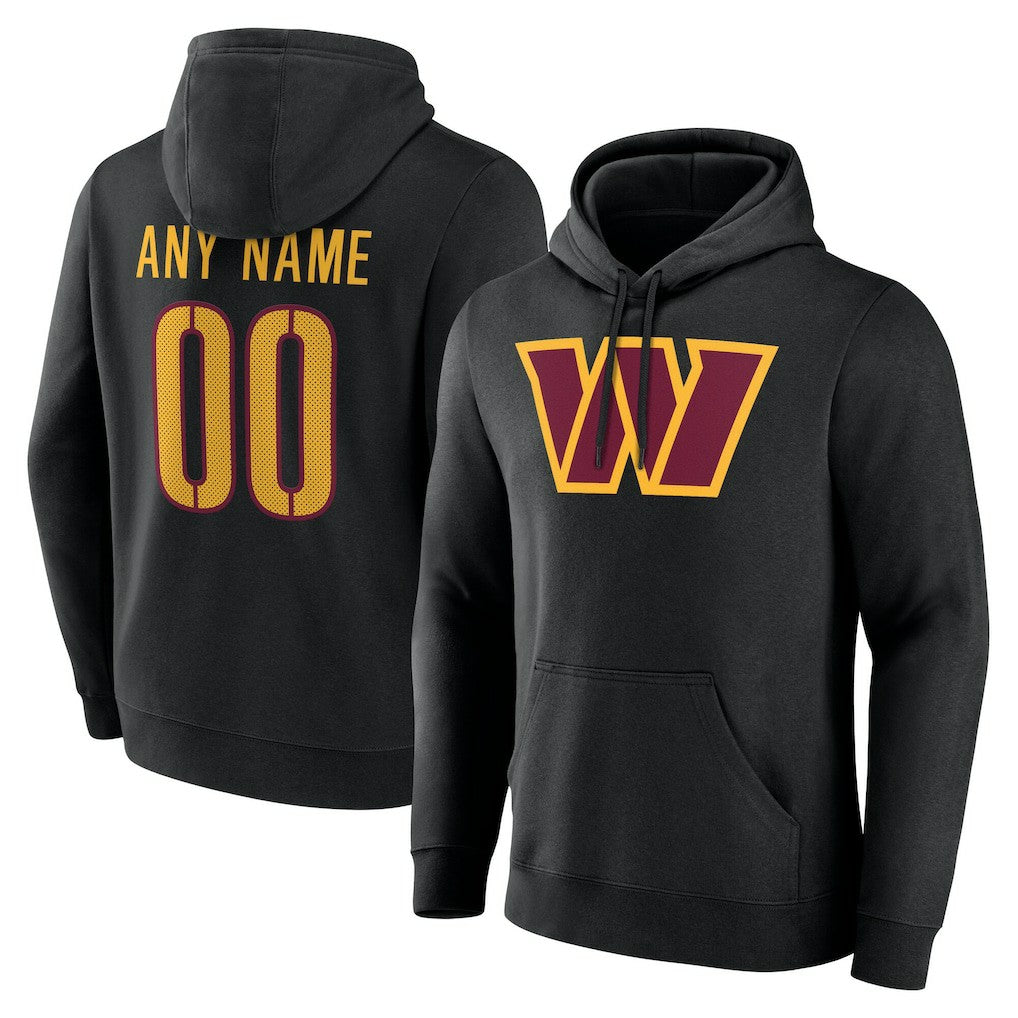 Team Authentic Personalized Name & Number Hoodie - Washington Commanders