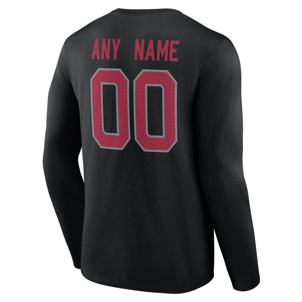 Team Authentic Personalized Name & Number Long Sleeve T-Shirt - Arizona Cardinals