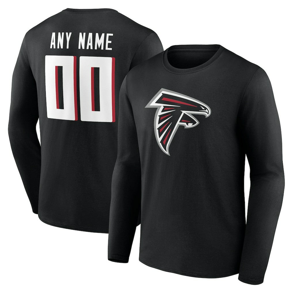 Team Authentic Personalized Name & Number Long Sleeve T-Shirt - Atlanta Falcons