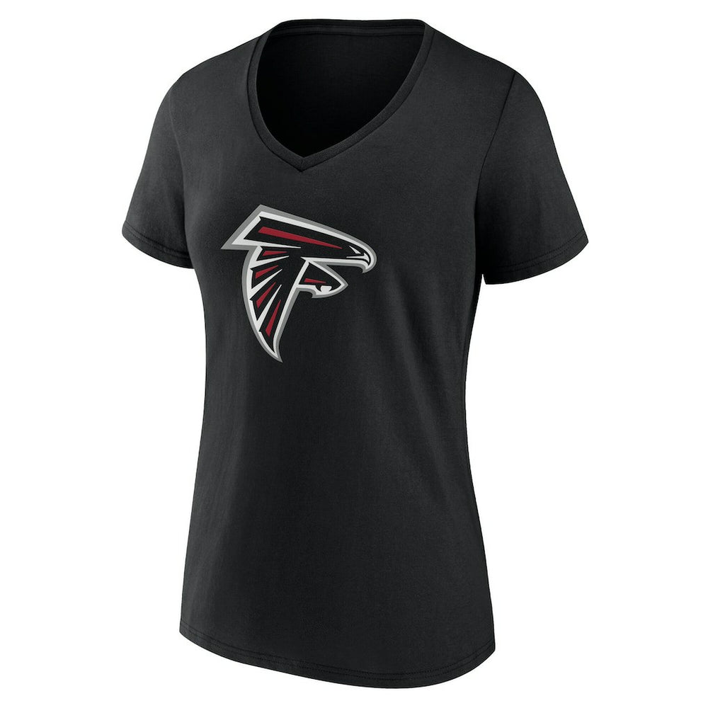 Women's Team Authentic Personalized Name & Number V-Neck T-Shirt - Atlanta Falcons