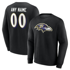 Team Authentic Personalized Name & Number Sweatshirt - Baltimore Ravens