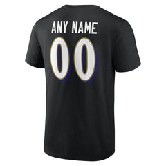 Team Authentic Personalized Name & Number T-Shirt - Baltimore Ravens