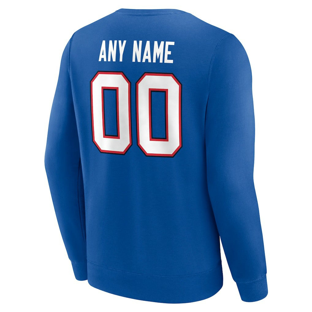 Team Authentic Personalized Name & Number Sweatshirt - Buffalo Bills