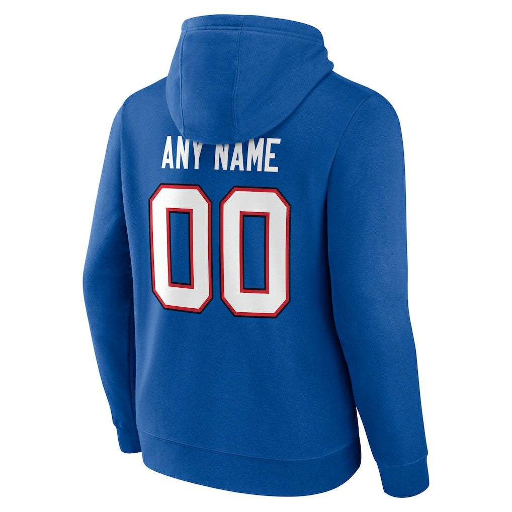 Team Authentic Personalized Name & Number Hoodie - Buffalo Bills