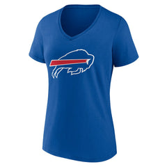Women's Team Authentic Personalized Name & Number V-Neck T-Shirt - Buffalo Bills