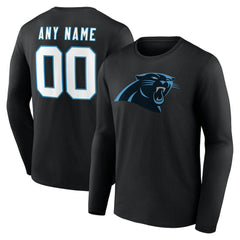 Team Authentic Personalized Name & Number Long Sleeve T-Shirt - Carolina Panthers