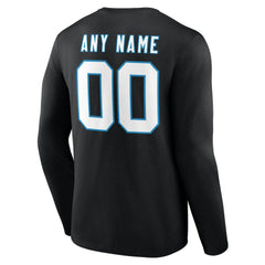Team Authentic Personalized Name & Number Long Sleeve T-Shirt - Carolina Panthers