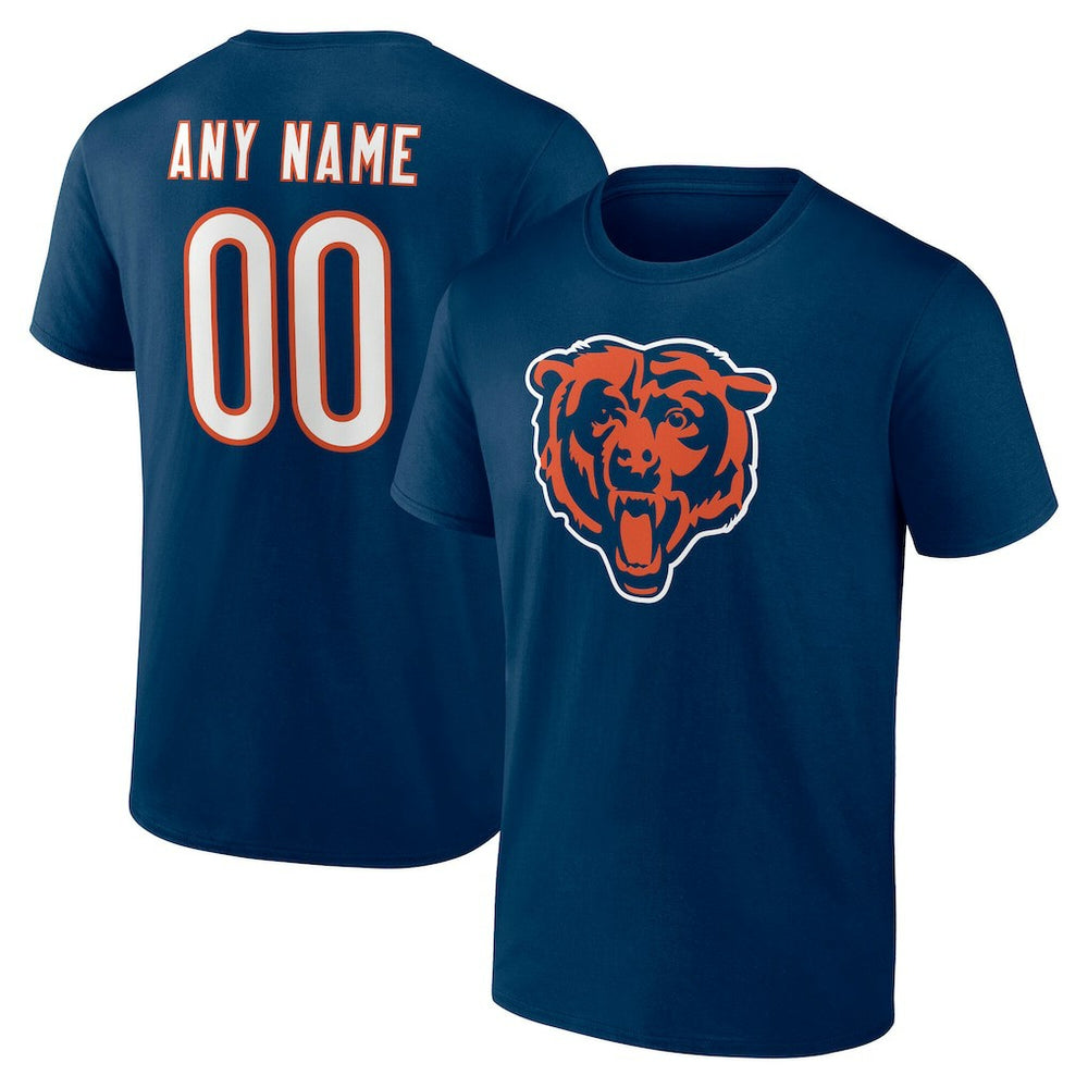 Team Authentic Personalized Name & Number T-Shirt - Chicago Bears