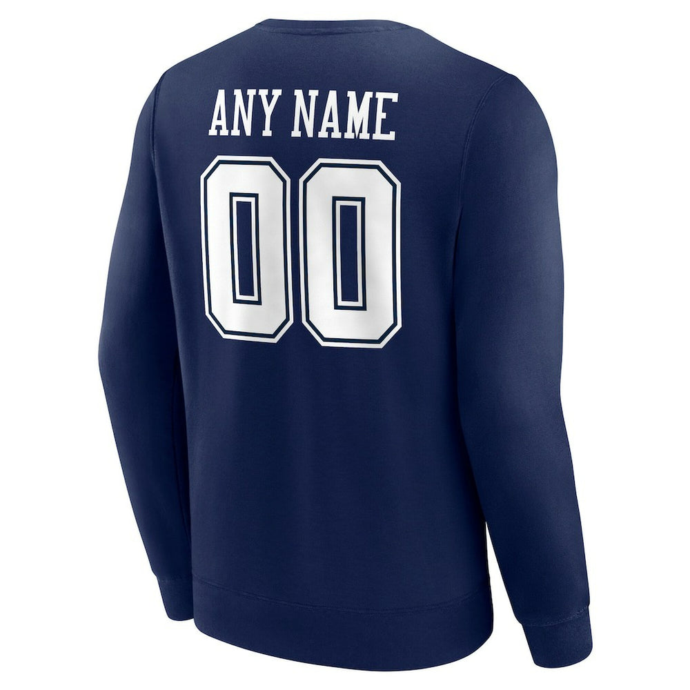 Team Authentic Personalized Name & Number Sweatshirt - Dallas Cowboys