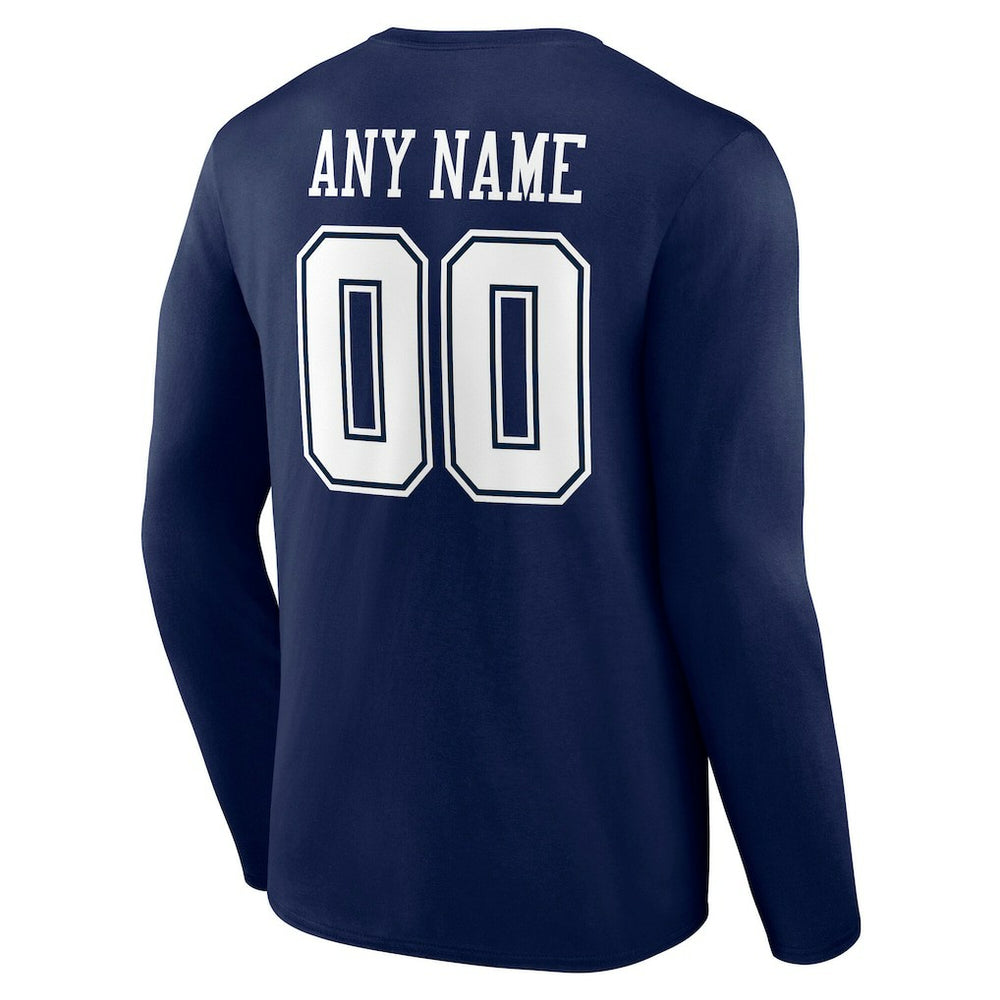 Team Authentic Personalized Name & Number Long Sleeve T-Shirt - Dallas Cowboys
