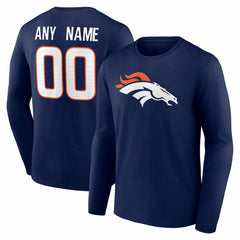 Team Authentic Personalized Name & Number Long Sleeve T-Shirt - Denver Broncos