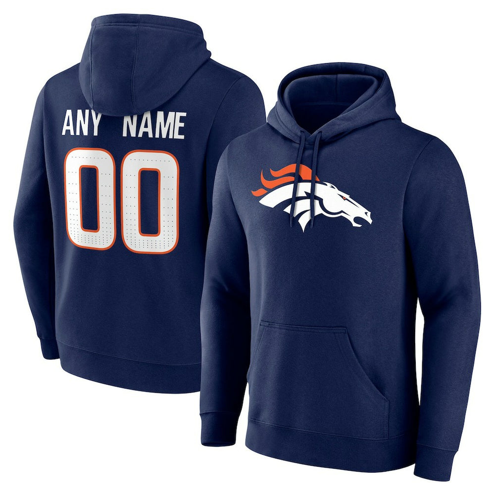 Team Authentic Personalized Name & Number Hoodie - Denver Broncos
