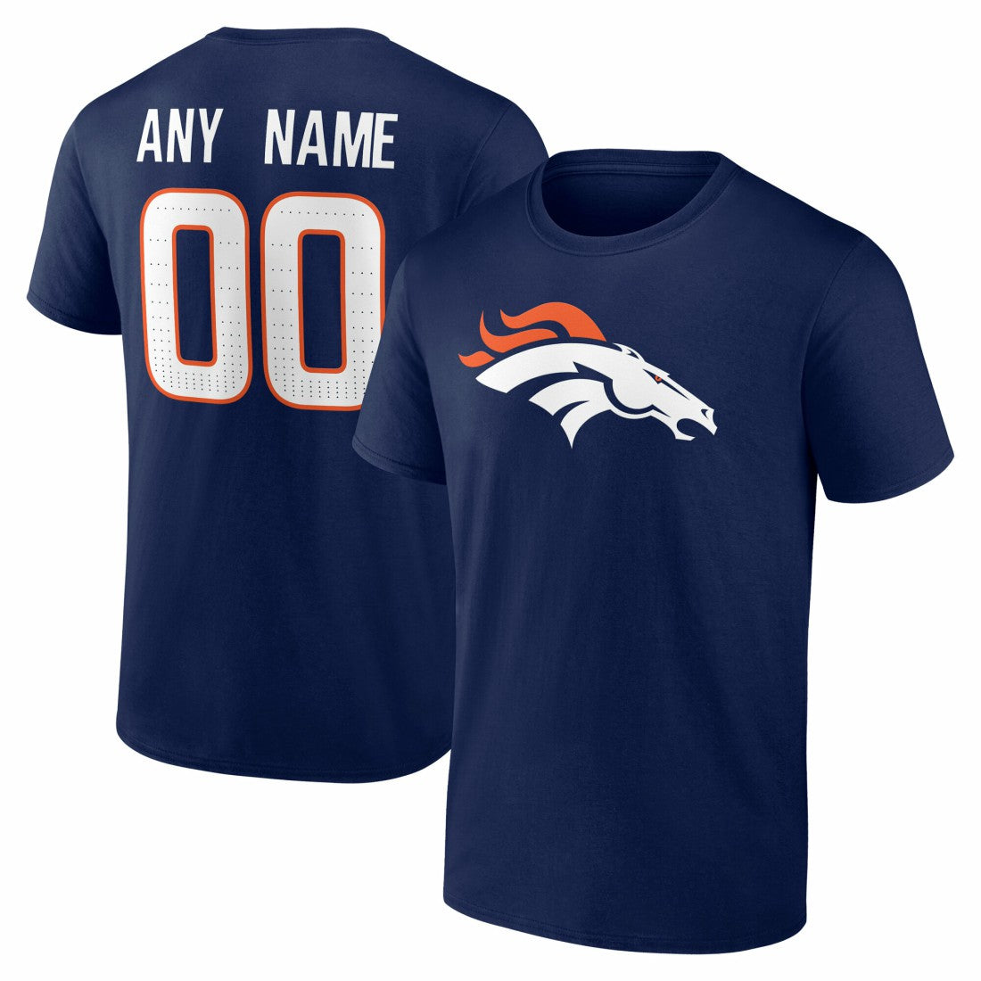 Team Authentic Personalized Name & Number T-Shirt - Denver Broncos