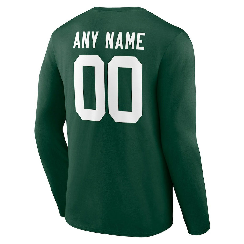 Team Authentic Personalized Name & Number Long Sleeve T-Shirt - Green Bay Packers