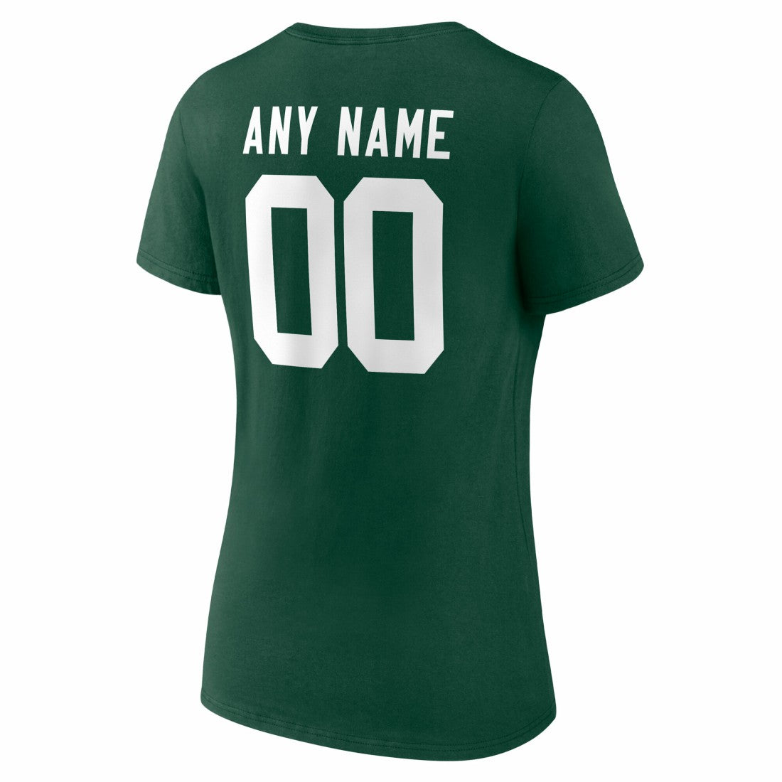 Women's Team Authentic Personalized Name & Number V-Neck T-Shirt - Green Bay Packers