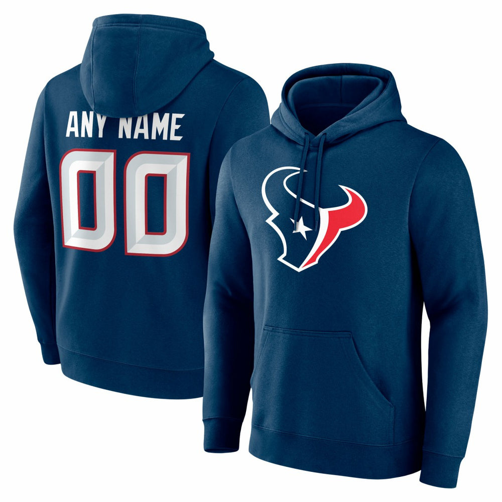 Team Authentic Personalized Name & Number Hoodie - Houston Texans