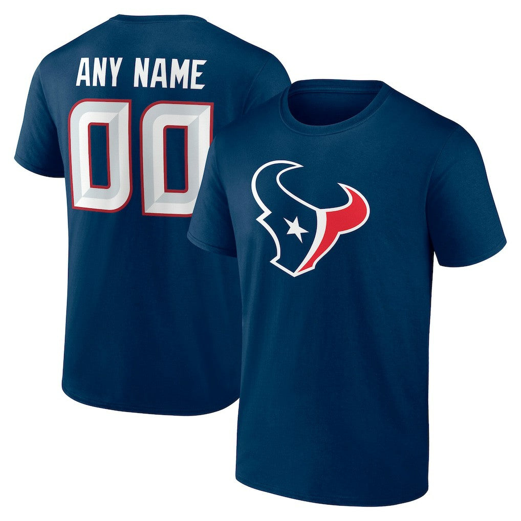 Team Authentic Personalized Name & Number T-Shirt - Houston Texans