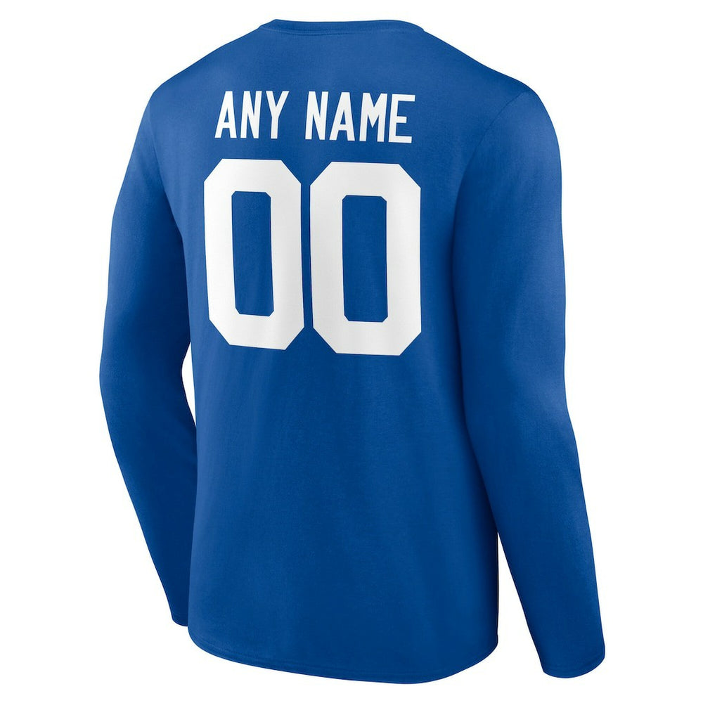 Team Authentic Personalized Name & Number Long Sleeve T-Shirt - Indianapolis Colts