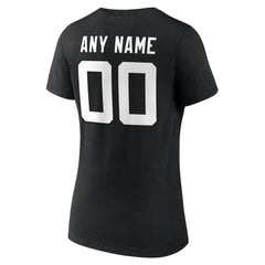 Women's Team Authentic Personalized Name & Number V-Neck T-Shirt - Jacksonville Jaguars
