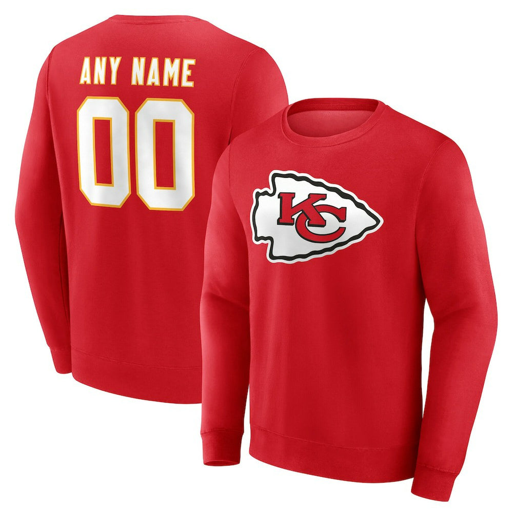 Team Authentic Personalized Name & Number Sweatshirt - Kansas City Chiefs
