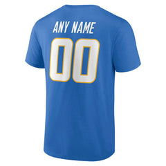 Team Authentic Personalized Name & Number T-Shirt - Los Angeles Chargers