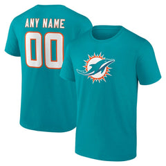 Team Authentic Personalized Name & Number T-Shirt - Miami Dolphins