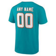 Team Authentic Personalized Name & Number T-Shirt - Miami Dolphins