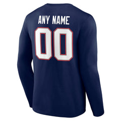 Team Authentic Personalized Name & Number Long Sleeve T-Shirt - New England Patriots