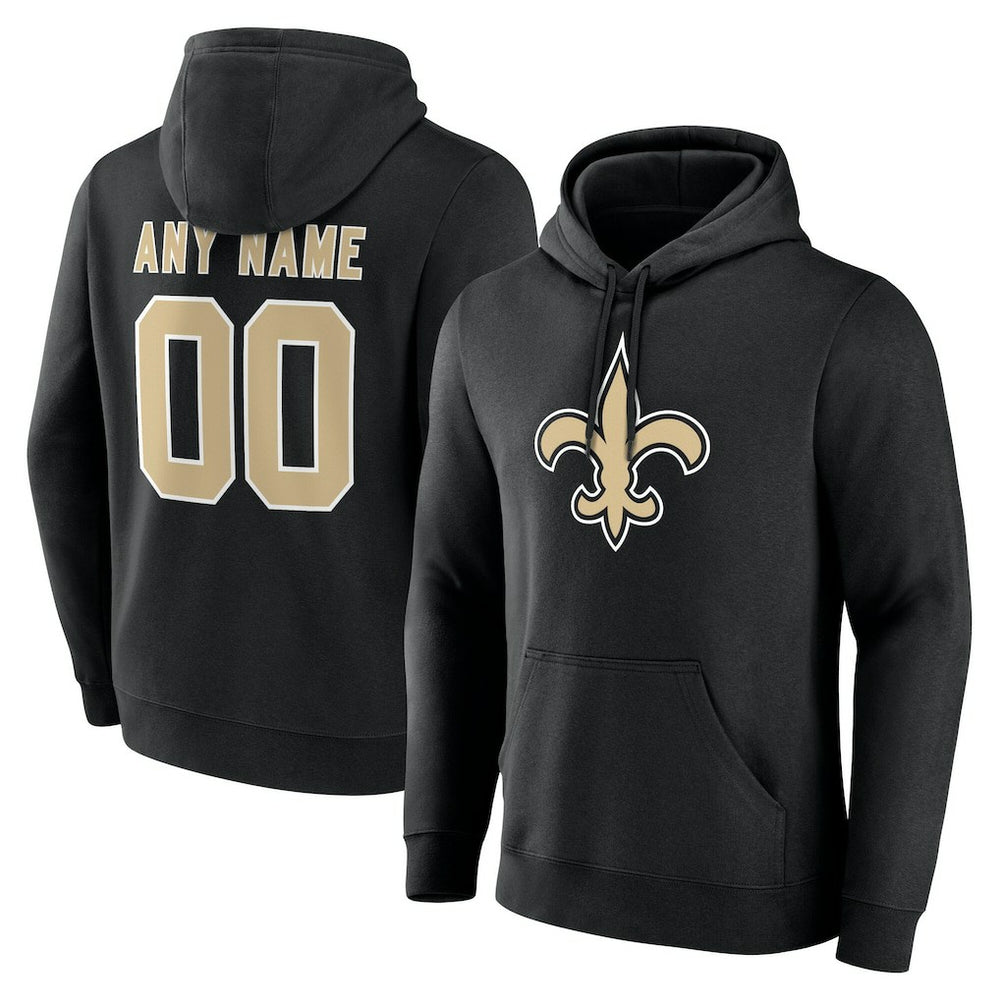 Team Authentic Personalized Name & Number Hoodie - New Orleans Saints