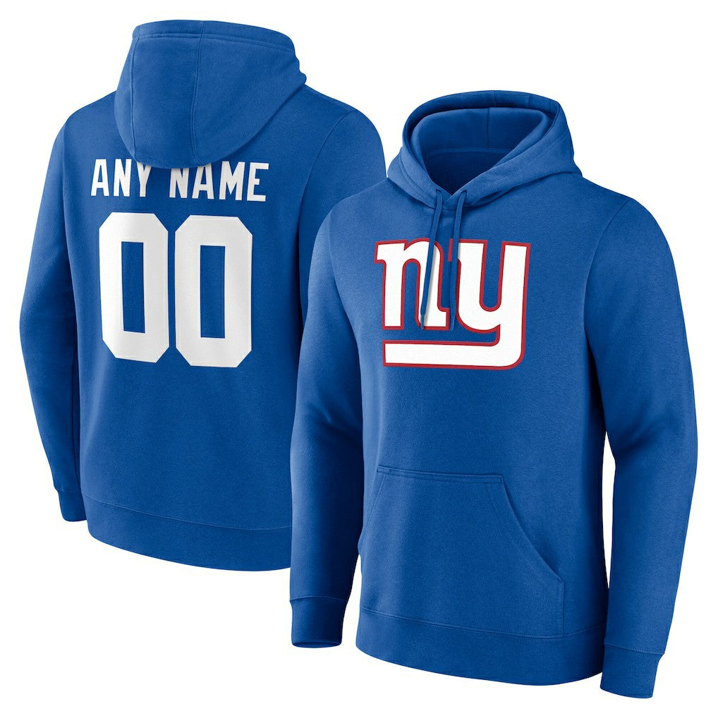 Team Authentic Personalized Name & Number Hoodie - New York Giants