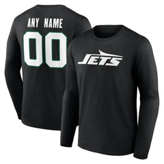 Team Authentic Personalized Name & Number Long Sleeve T-Shirt - New York Jets