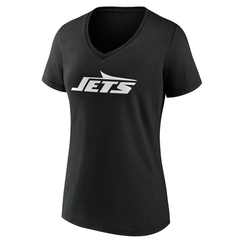 Women's Team Authentic Personalized Name & Number V-Neck T-Shirt - New York Jets