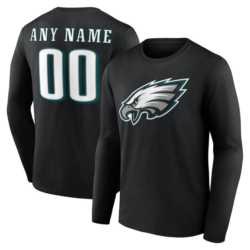 Team Authentic Personalized Name & Number Long Sleeve T-Shirt - Philadelphia Eagles