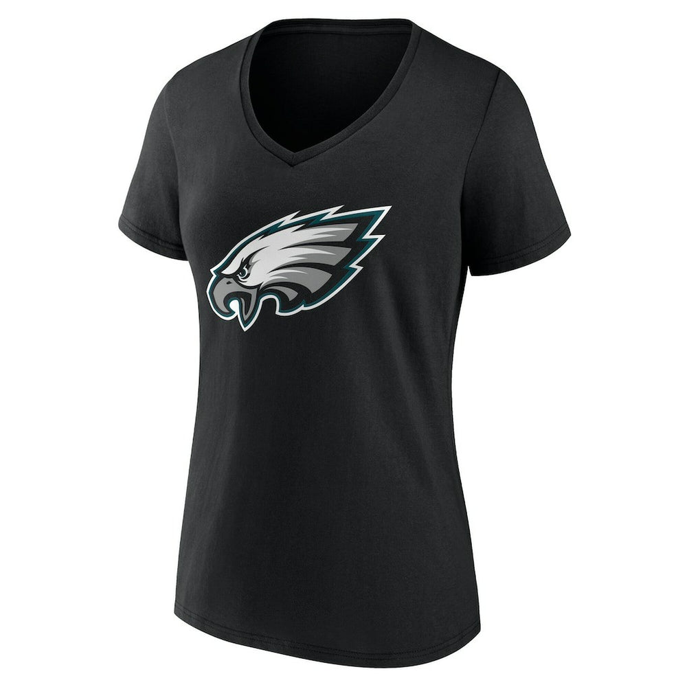 Women's Team Authentic Personalized Name & Number V-Neck T-Shirt - Philadelphia Eagles
