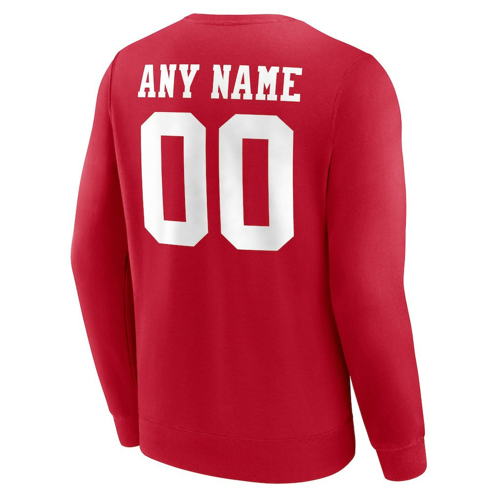 Team Authentic Personalized Name & Number Sweatshirt - San Francisco 49ers