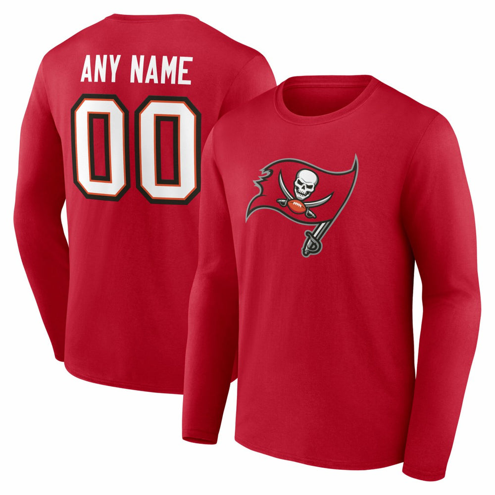 Team Authentic Personalized Name & Number Long Sleeve T-Shirt - Tampa Bay Buccaneers