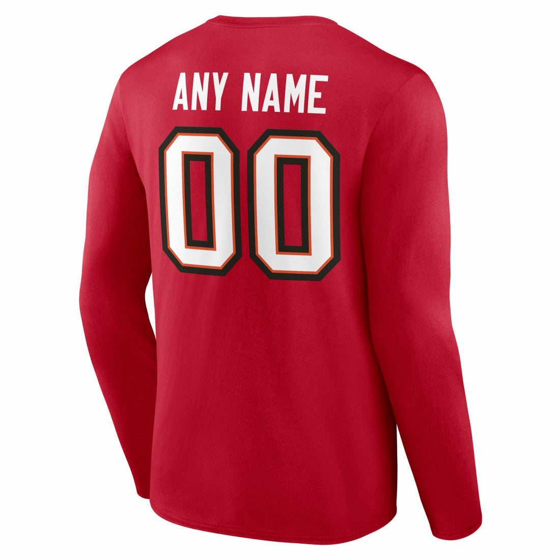 Team Authentic Personalized Name & Number Long Sleeve T-Shirt - Tampa Bay Buccaneers