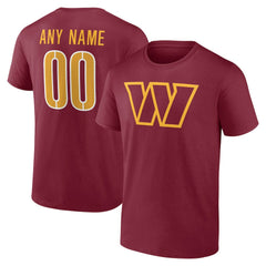 Team Authentic Personalized Name & Number T-Shirt - Washington Commanders