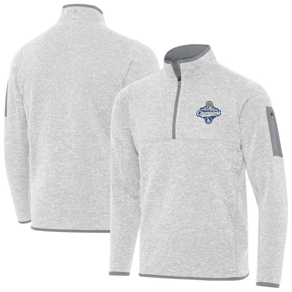 MLB Los Angeles Dodgers Antigua Back-to-Back World Series Champions Fortune Quarter-Zip Pullover
