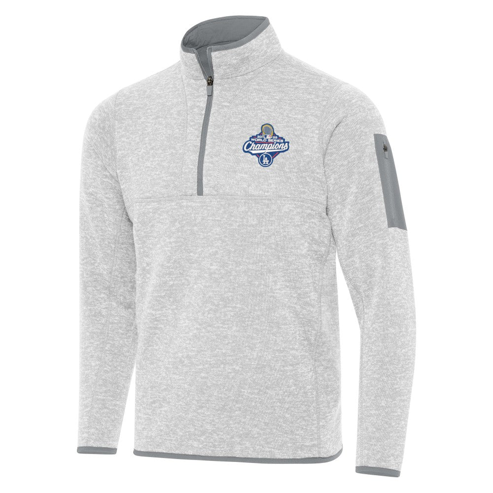 MLB Los Angeles Dodgers Antigua Back-to-Back World Series Champions Fortune Quarter-Zip Pullover